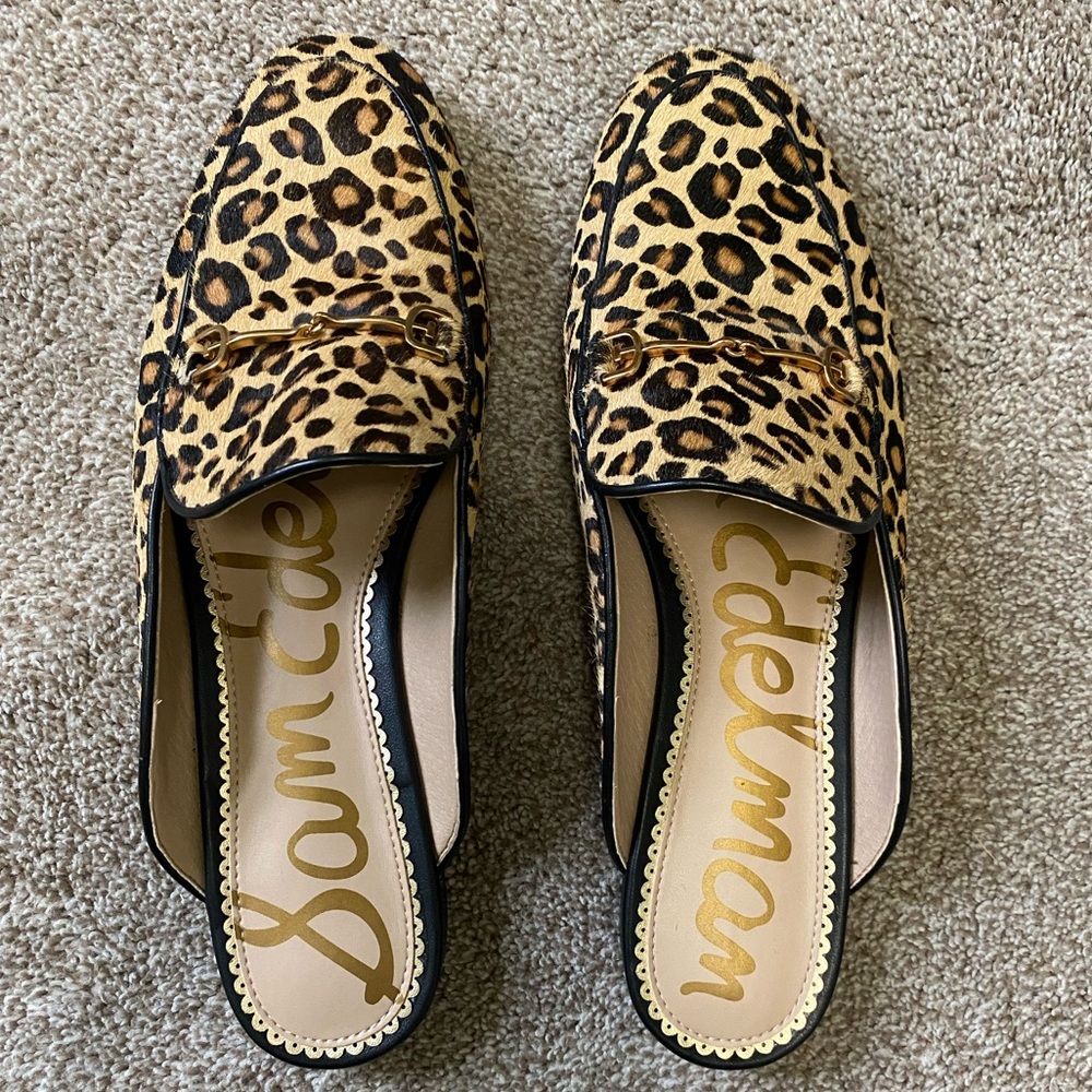 Sam Edelman leopard mules